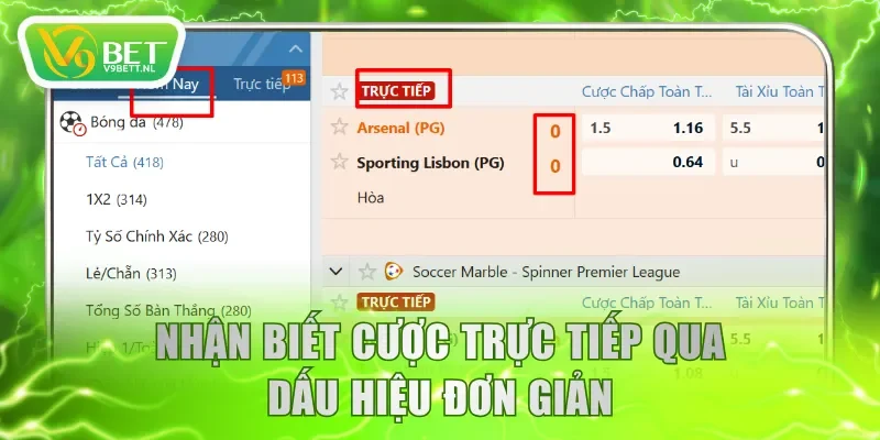 Nhận biết cược trực tiếp qua dấu hiệu đơn giản