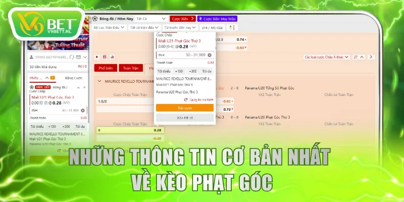 Những thông tin cơ bản nhất về kèo phạt góc